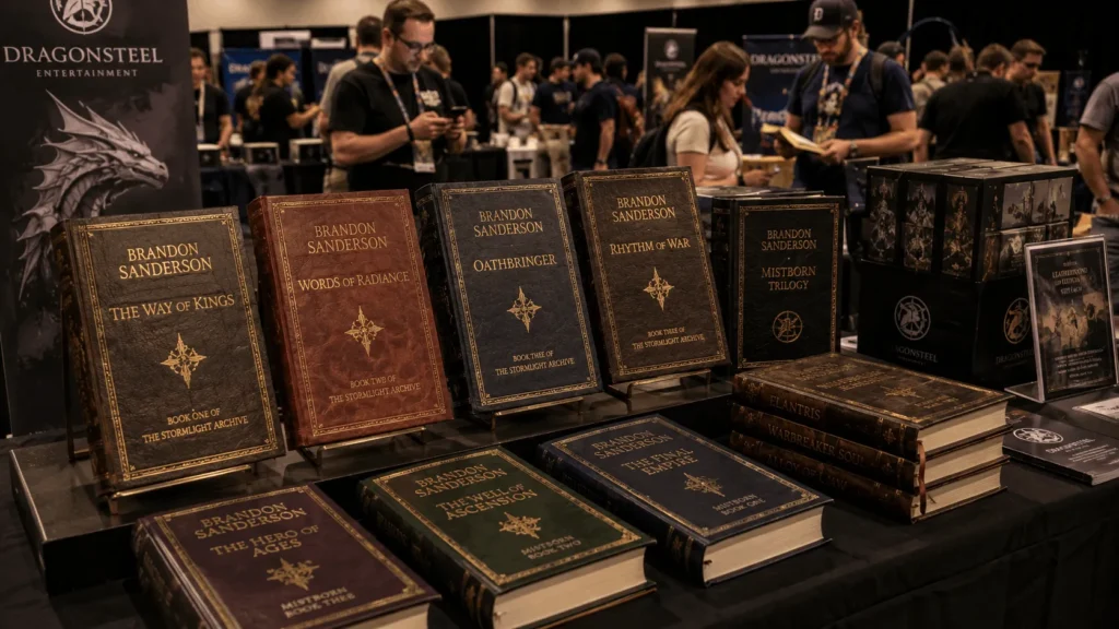 Special edition books tied to Brandon Sanderson net worth from Kickstarter