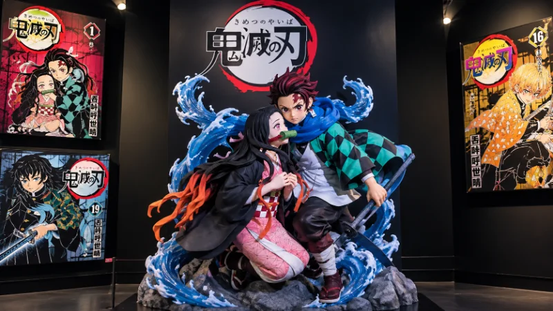 Movie theater premiere night reflecting the box office success tied to Koyoharu Gotouge